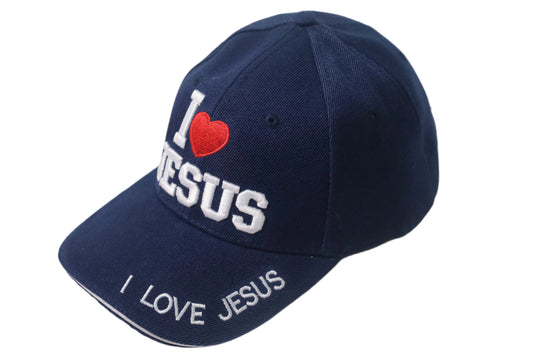 Hat - I love Jesus Hat ( NAVY BLUE)